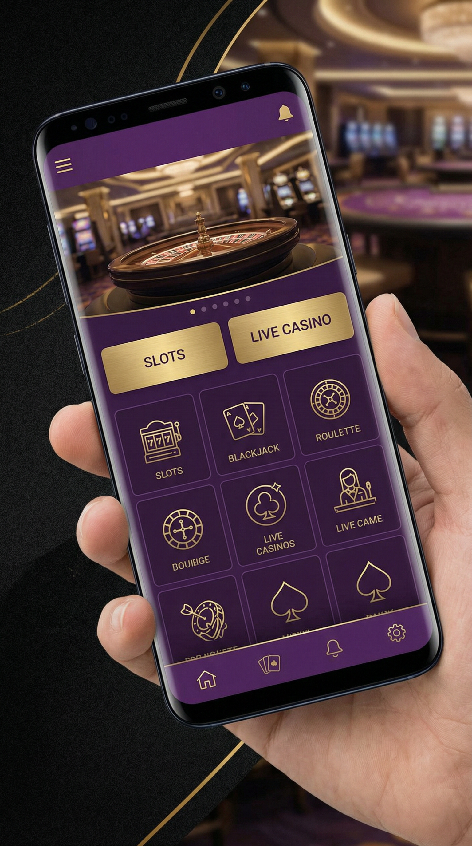 赌博网站手机APP界面展示